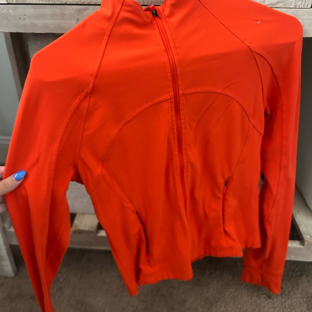 lululemon athletica Vibrant Orange Bomber Jacket